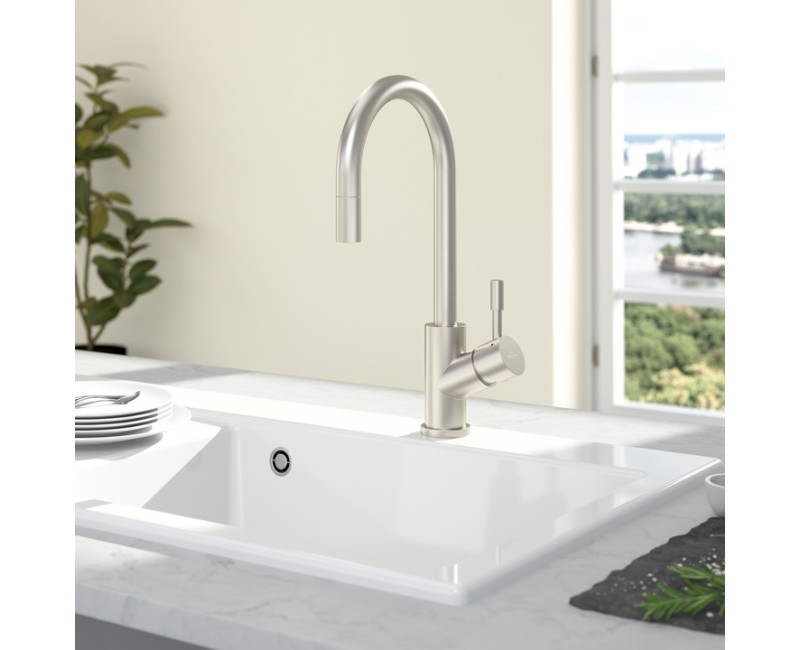 Villeroy&Boch Смеситель для мойки Umbrella Flex c выдвижным изливом, 925400LC