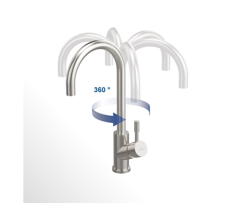 Villeroy&Boch Смеситель для мойки Umbrella Flex c выдвижным изливом, 925400LC