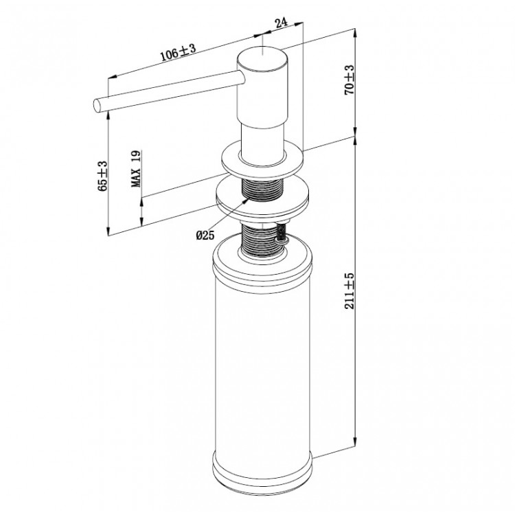 Villeroy Boch Šķidro ziepju Dozators, 923620LC Villeroy Boch Šķidro ziepju Dozators, 923620LC