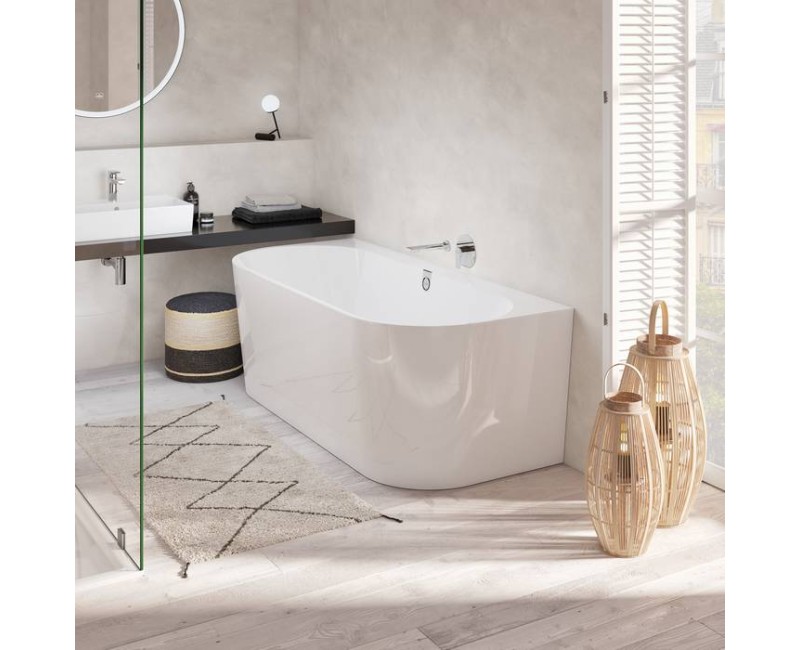 Villeroy & Boch Свободно стоящая ванна Oberon 2.0 Duo WALL 1800x800 мм, с сифоном
