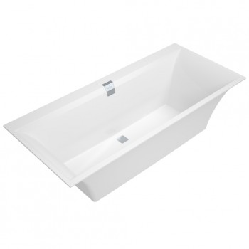 Vanna Villeroy & Boch Squaro Edge 12 Duo, 1700x750 mm, ar sifonu, ar kājām, balta Quaryl®