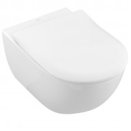 Подвесной унитаз Villeroy & Boch Subway 2.0 Rimless, с крышкой Soft Close/QR 370x560 мм, SupraFix, белый