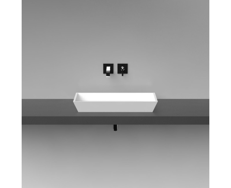 Vispool Раковина накладная Q 3 66x33см, белая