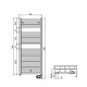 Zehnder Aura Электрический полотенцесушитель 500х1226мм 750W, черный Zehnder Aura Электрический полотенцесушитель 500х1226мм 750W, черный