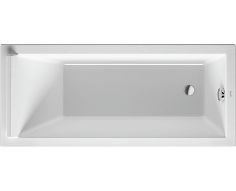 Ванна Duravit Starck, 160x70см, акрил, белая 700333000000000