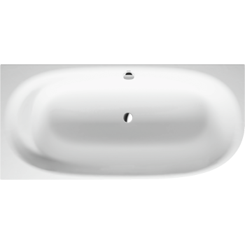 Vanna Duravit Cape Cod, 190x90cm, akrils, kreisais, matēts balts 700362000000000