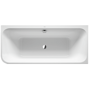 Ванна Duravit Happy D.2 Plus, 180x80см, акрил, правая, белая/матовый графит 700450800000000