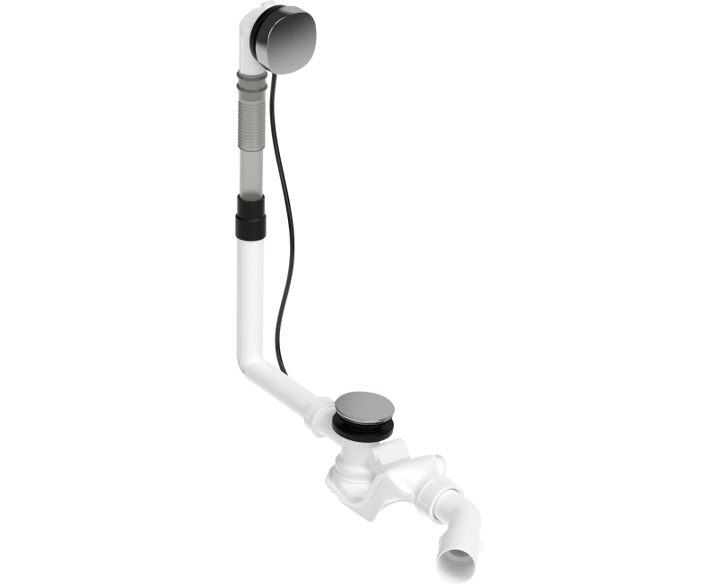 Универсальный комплект слива и перелива Duravit, 520мм, хром 792200000001000