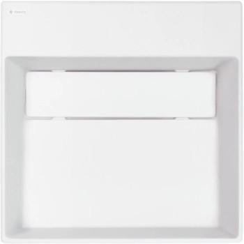 Vannas istabas granīta izlietne Deante CORREO uz virsmas ALABASTER, 400x400mm Balta