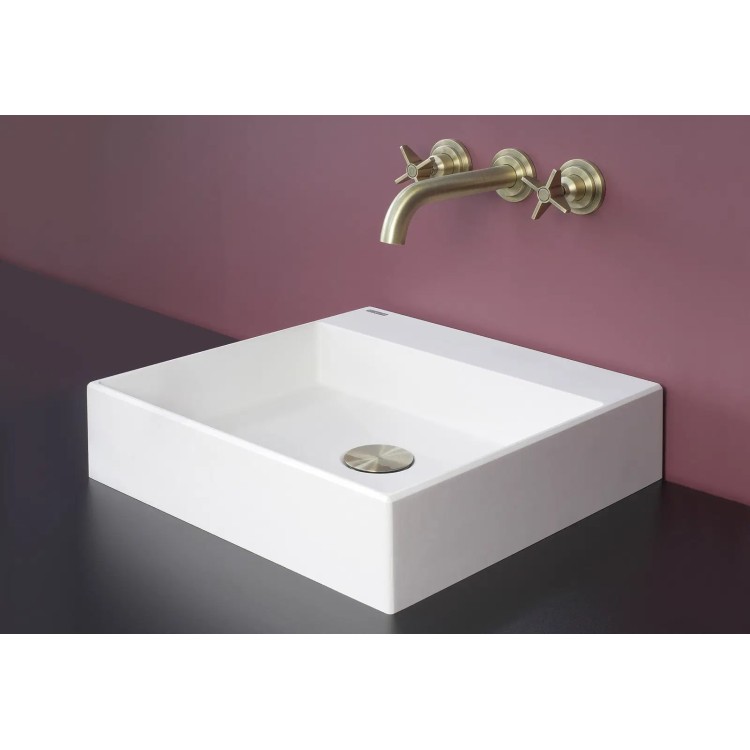 Vannas istabas granīta izlietne Deante CORREO uz virsmas ALABASTER, 500x400mm Balta Vannas istabas granīta izlietne Deante CORREO uz virsmas ALABASTER, 500x400mm Balta