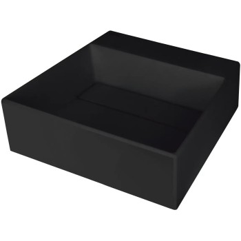Vannas istabas granīta izlietne Deante CORREO uz virsmas NERO, 400x400mm Melna
