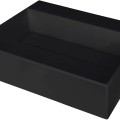 Vannas istabas granīta izlietne Deante CORREO uz virsmas NERO, 500x400mm Melna