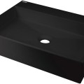 Vannas istabas granīta izlietne Deante CORREO uz virsmas NERO, 500x400mm Melna
