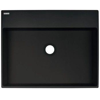 Vannas istabas granīta izlietne Deante CORREO uz virsmas NERO, 500x400mm Melna