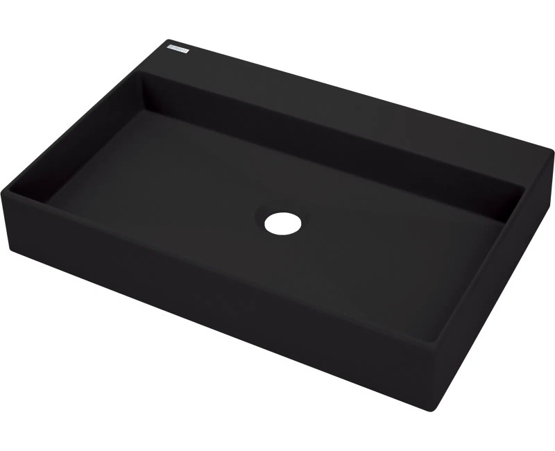РАКОВИНА CORREO TOP, NERO, 600x400 мм
