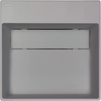 Vannas istabas granīta izlietne Deante CORREO uz virsmas GREY METALLIC, 400x400mm Pelēka