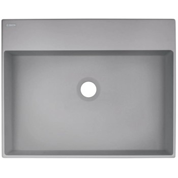 Vannas istabas granīta izlietne Deante CORREO uz virsmas GREY METALLIC, 500x400mm Pelēka