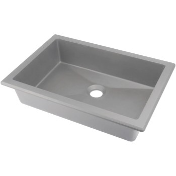 Vannas istabas granīta izlietne Deante CORREO uz virsmas (Iegriežama) GREY METALLIC, 500x350mm Pelēka