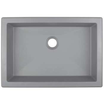 Vannas istabas granīta izlietne Deante CORREO uz virsmas (Iegriežama) GREY METALLIC, 500x350mm Pelēka