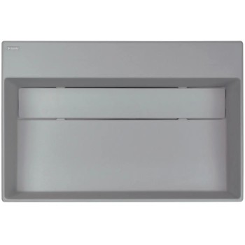 Vannas istabas granīta izlietne Deante CORREO uz virsmas GREY METALLIC, 600x400mm Pelēka