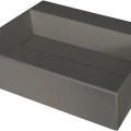 Vannas istabas granīta izlietne Deante CORREO uz virsmas ANTHRACITE METALLIC, 500x400mm Antarcīts