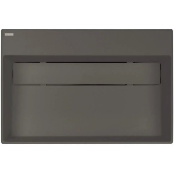 Vannas istabas granīta izlietne Deante CORREO uz virsmas ANTHRACITE METALLIC, 600x400mm Antarcīts
