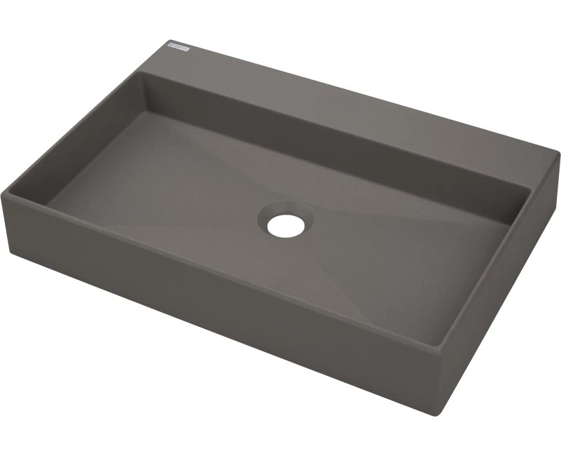 РАКОВИНА CORREO TOP, АНТРАЦИТОВЫЙ МЕТАЛЛИК, 600x400 мм