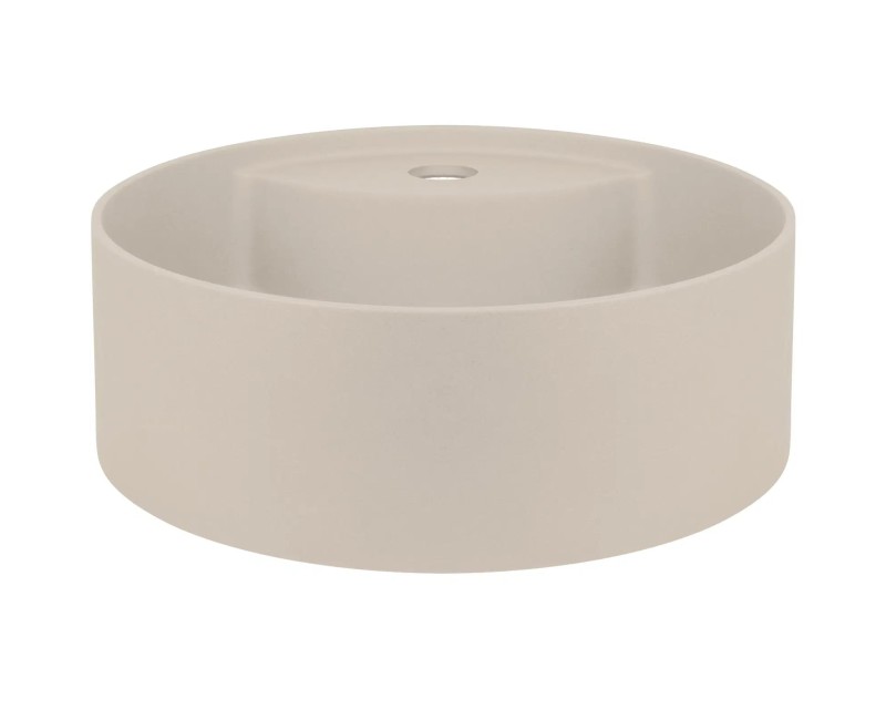 Vannas istabas granīta izlietne Deante SILIA uz virsmas, apaļa BEIGE, D360mm Bēša