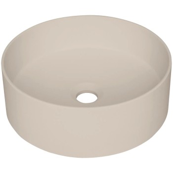Vannas istabas granīta izlietne Deante SILIA uz virsmas, apaļa BEIGE, D360mm Bēša