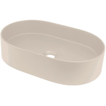 Vannas istabas granīta izlietne Deante SILIA uz virsmas, ovāla BEIGE, 550X350mm Bēša