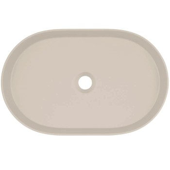 Vannas istabas granīta izlietne Deante SILIA uz virsmas, ovāla BEIGE, 550X350mm Bēša