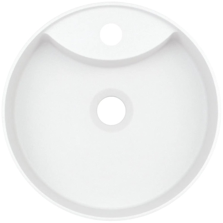 Vannas istabas granīta izlietne Deante SILIA uz virsmas, apaļa ALABASTER, D360mm Balta Vannas istabas granīta izlietne Deante SILIA uz virsmas, apaļa ALABASTER, D360mm Balta