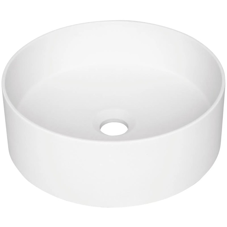 Vannas istabas granīta izlietne Deante SILIA uz virsmas, apaļa BEIGE, ALABASTER, D360mm Balta Vannas istabas granīta izlietne Deante SILIA uz virsmas, apaļa BEIGE, ALABASTER, D360mm Balta