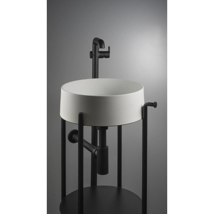 Vannas istabas granīta izlietne Deante SILIA uz virsmas, apaļa BEIGE, ALABASTER, D360mm Balta Vannas istabas granīta izlietne Deante SILIA uz virsmas, apaļa BEIGE, ALABASTER, D360mm Balta