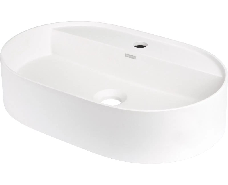 РАКОВИНА SILIA С МЕСТОМ ДЛЯ СМЕСИТЕЛЯ, АЛЕБАСТР, 550x350 ММ