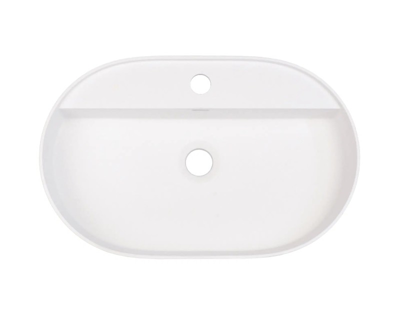 РАКОВИНА SILIA С МЕСТОМ ДЛЯ СМЕСИТЕЛЯ, АЛЕБАСТР, 550x350 ММ