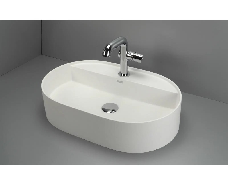 РАКОВИНА SILIA С МЕСТОМ ДЛЯ СМЕСИТЕЛЯ, АЛЕБАСТР, 550x350 ММ