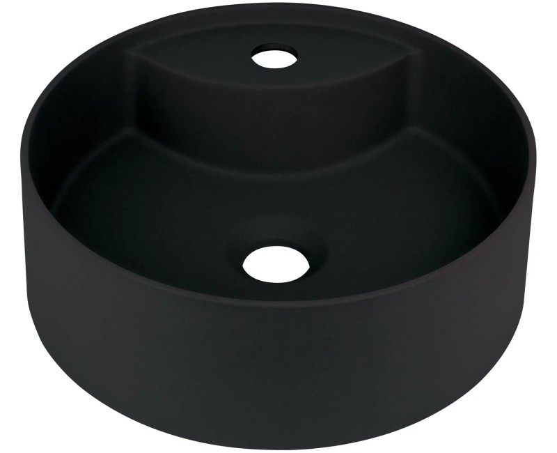 РАКОВИНА SILIA С МЕСТОМ ДЛЯ СМЕСИТЕЛЯ, NERO, fi360 мм