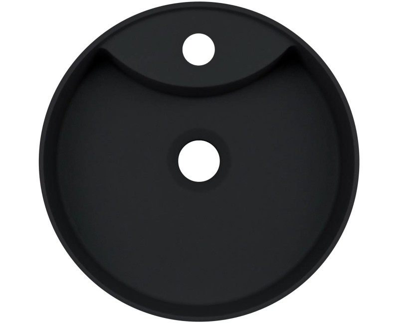 РАКОВИНА SILIA С МЕСТОМ ДЛЯ СМЕСИТЕЛЯ, NERO, fi360 мм