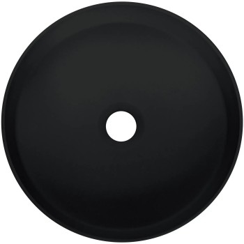 Vannas istabas granīta izlietne Deante SILIA uz virsmas, apaļa NERO, D360mm Melna