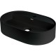 Vannas istabas granīta izlietne Deante SILIA uz virsmas, ovāla NERO, 550x350mm Melna Vannas istabas granīta izlietne Deante SILIA uz virsmas, ovāla NERO, 550x350mm Melna