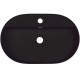 Vannas istabas granīta izlietne Deante SILIA uz virsmas, ovāla NERO, 550x350mm Melna Vannas istabas granīta izlietne Deante SILIA uz virsmas, ovāla NERO, 550x350mm Melna
