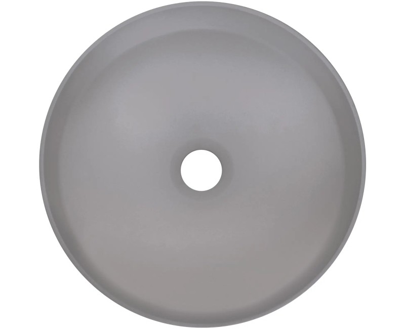 РАКОВИНА SILIA, СЕРЫЙ МЕТАЛЛИК, fi360 мм