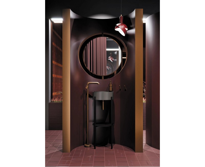 РАКОВИНА SILIA, СЕРЫЙ МЕТАЛЛИК, fi360 мм