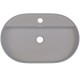 Vannas istabas granīta izlietne Deante SILIA uz virsmas, ovāla GREY METALLIC, 550x350mm Pelēka Vannas istabas granīta izlietne Deante SILIA uz virsmas, ovāla GREY METALLIC, 550x350mm Pelēka