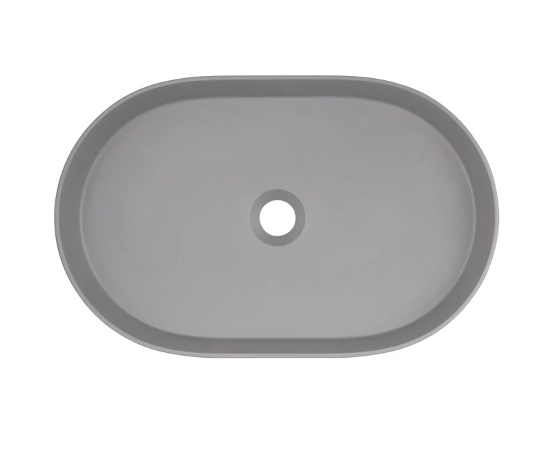 РАКОВИНА SILIA ГРАНИТ, СЕРЫЙ МЕТАЛЛИК, 550X350 мм