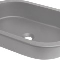 РАКОВИНА SILIA ГРАНИТ ПОД СТОЛ/ВСТАВКА, ОВАЛЬНАЯ, СЕРЫЙ МЕТАЛЛИК