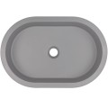 РАКОВИНА SILIA ГРАНИТ ПОД СТОЛ/ВСТАВКА, ОВАЛЬНАЯ, СЕРЫЙ МЕТАЛЛИК