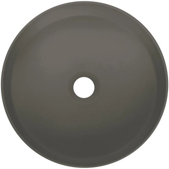 Vannas istabas granīta izlietne Deante SILIA uz virsmas, apaļa ANTHRACITE METALLIC, D360mm Antarcīts