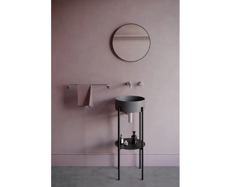 РАКОВИНА SILIA, АНТРАЦИТ МЕТАЛЛИЧЕСКИЙ, fi360 мм